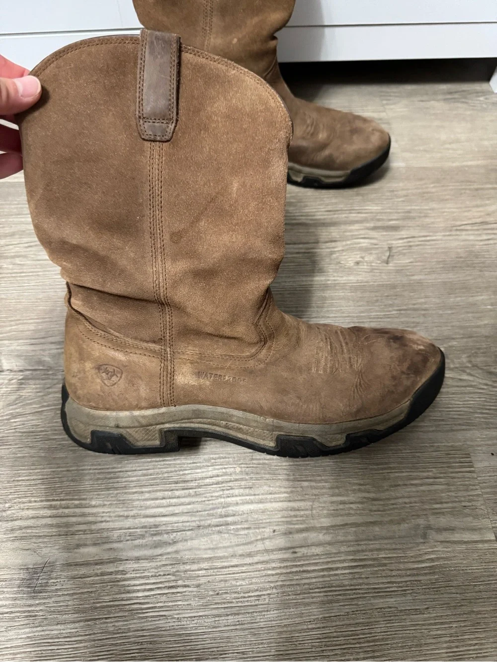 Ariat Terrain Pull On Waterproof Boots H2O Mens Size 10.5D 10011829 Brown